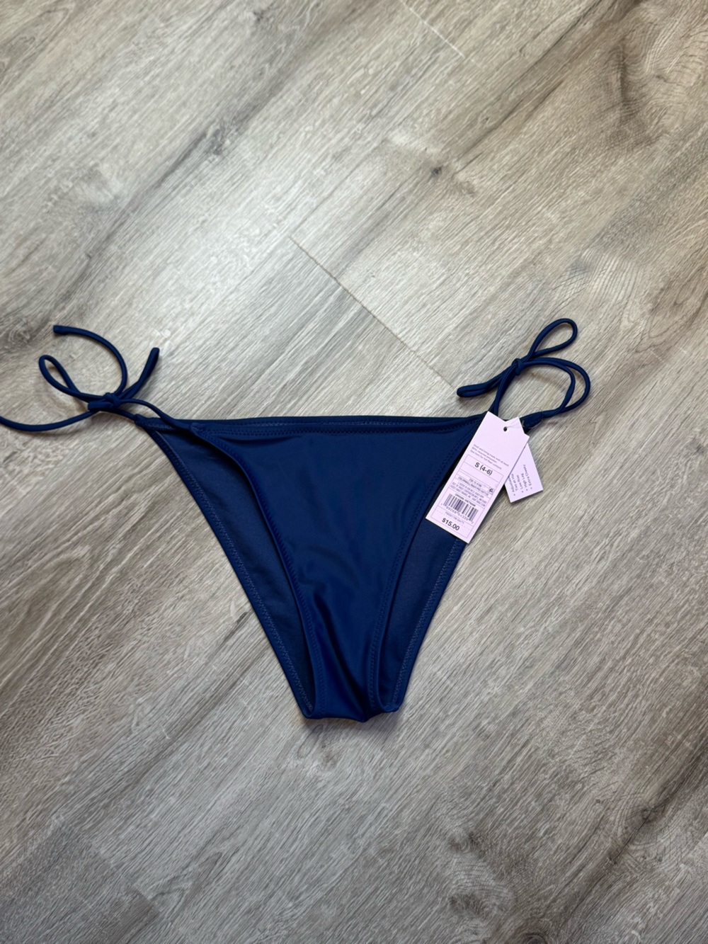 wild fable Navy Blue Tie-Side Bikini Bottom